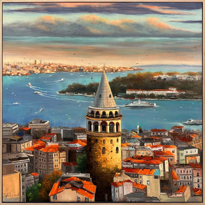 Galata’nın Ruhu Yağlı Boya Tablosu