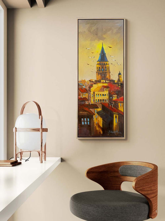 Kulede Zaman Yağlı Boya Tablosu