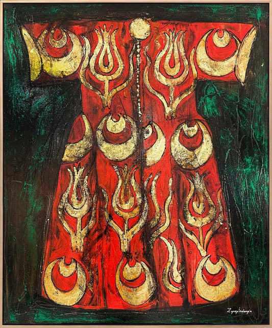 Türk Kaftanı Yağlı Boya Tablosu