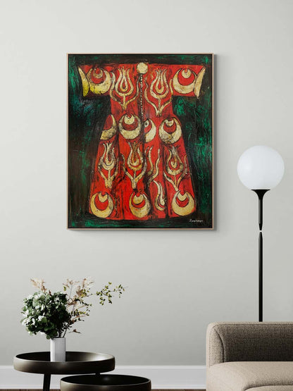 Türk Kaftanı Yağlı Boya Tablosu