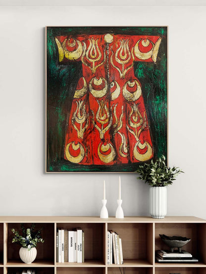 Türk Kaftanı Yağlı Boya Tablosu