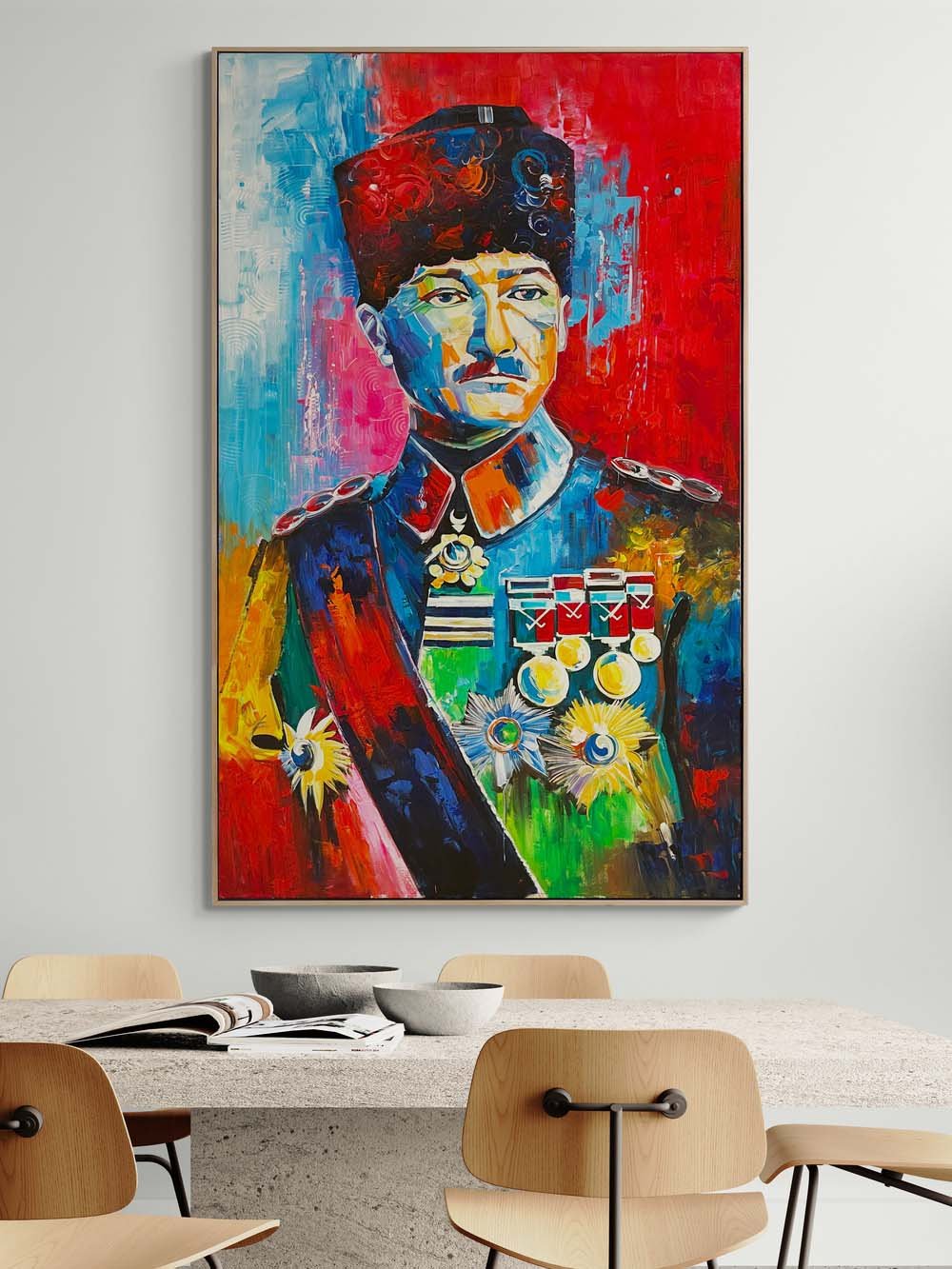 Mustafa Kemal’in Renkleri Yağlı Boya Tablosu