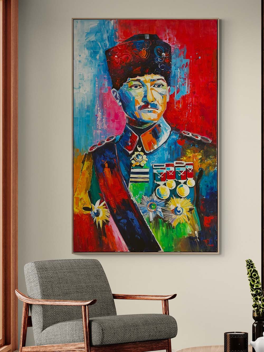 Mustafa Kemal’in Renkleri Yağlı Boya Tablosu