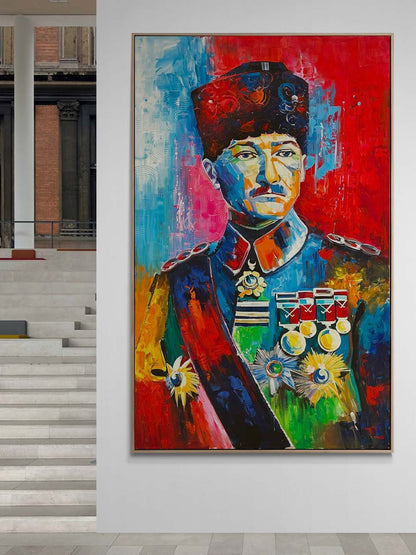 Mustafa Kemal’in Renkleri Yağlı Boya Tablosu