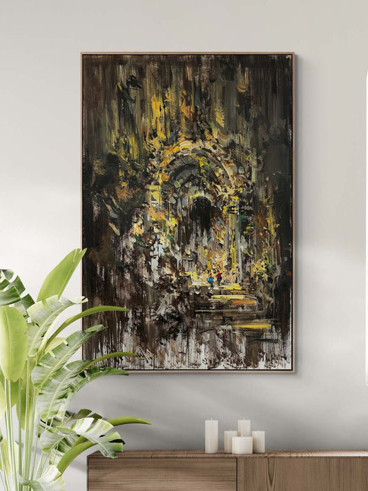 Mistik Şehir Yağlı Boya Tablosu