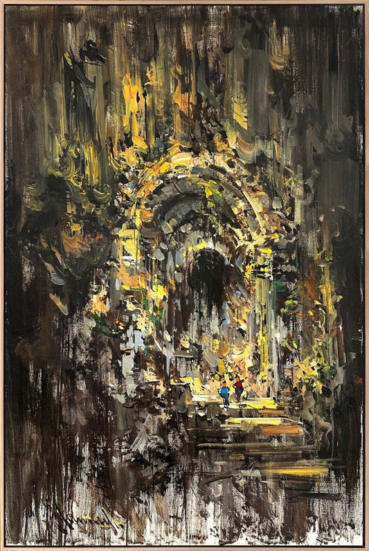 Mistik Şehir Yağlı Boya Tablosu