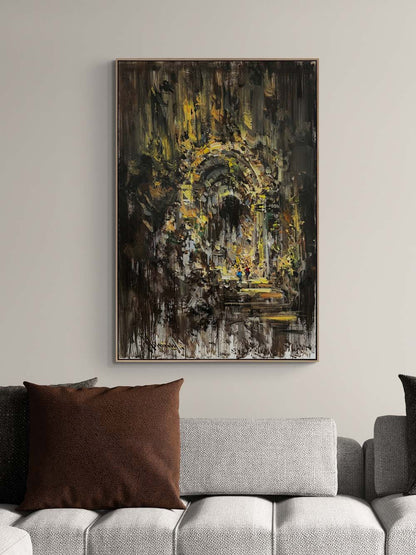 Mistik Şehir Yağlı Boya Tablosu