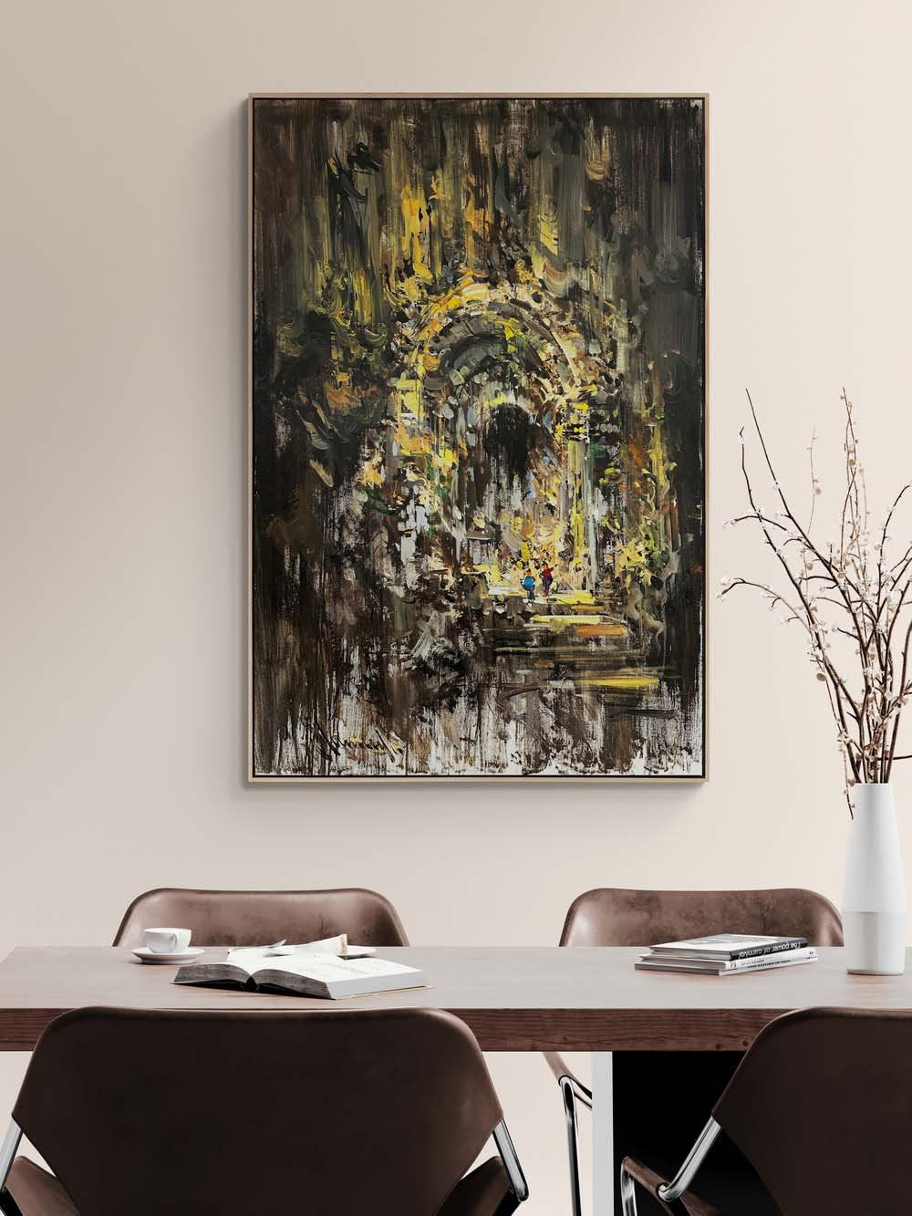 Mistik Şehir Yağlı Boya Tablosu