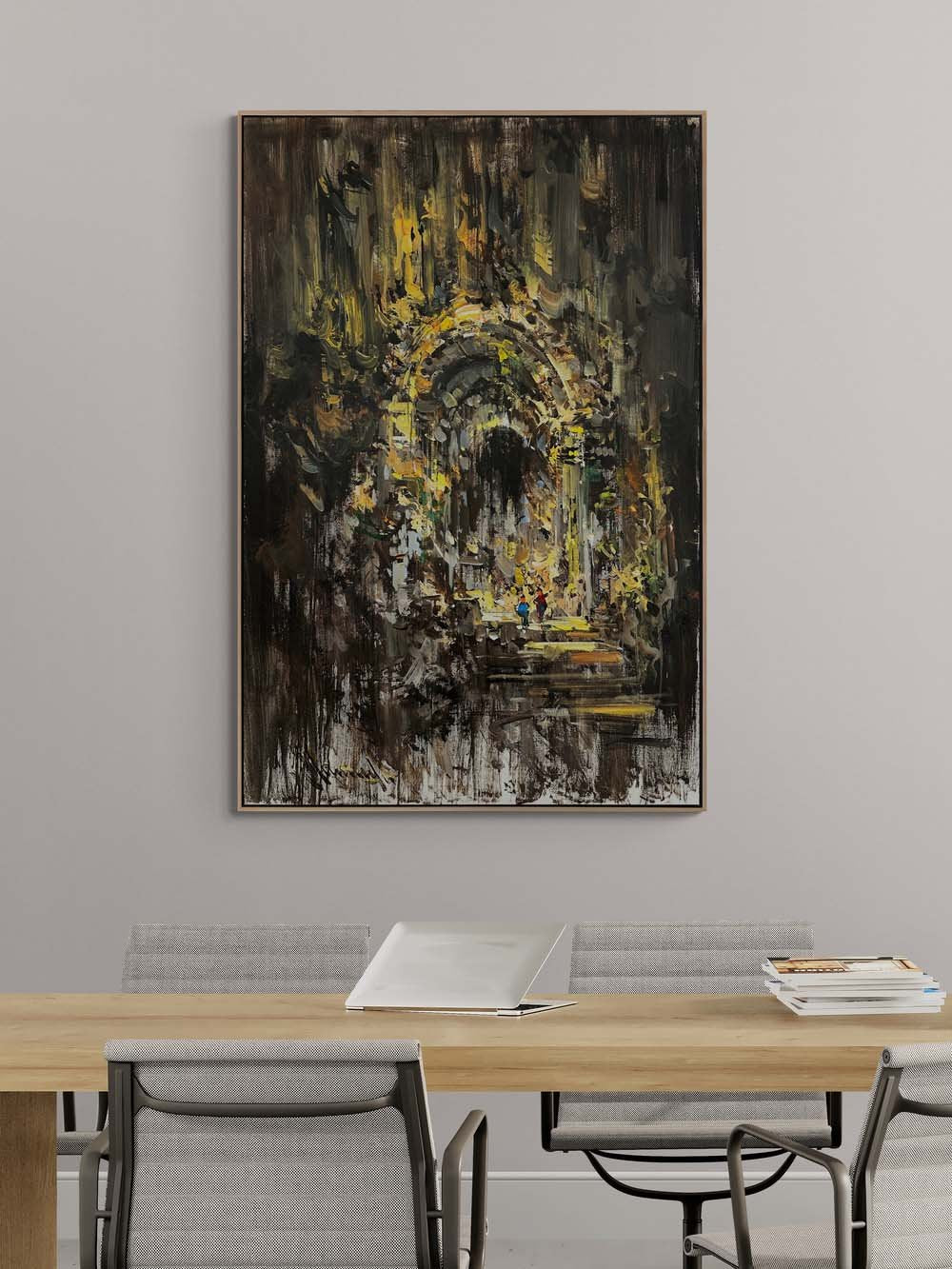 Mistik Şehir Yağlı Boya Tablosu