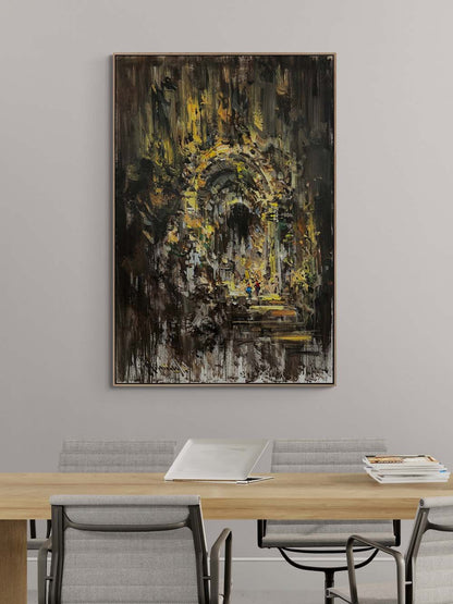 Mistik Şehir Yağlı Boya Tablosu