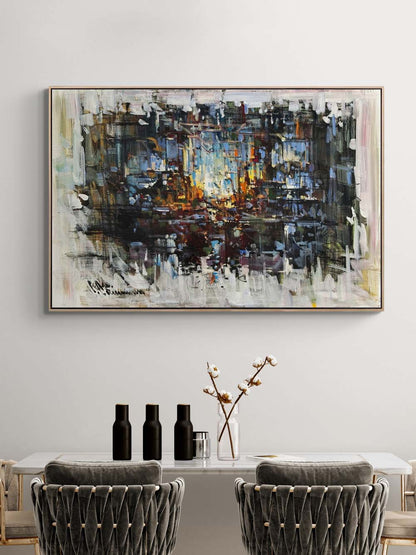 Gölgelerde İzler Yağlı Boya Tablosu