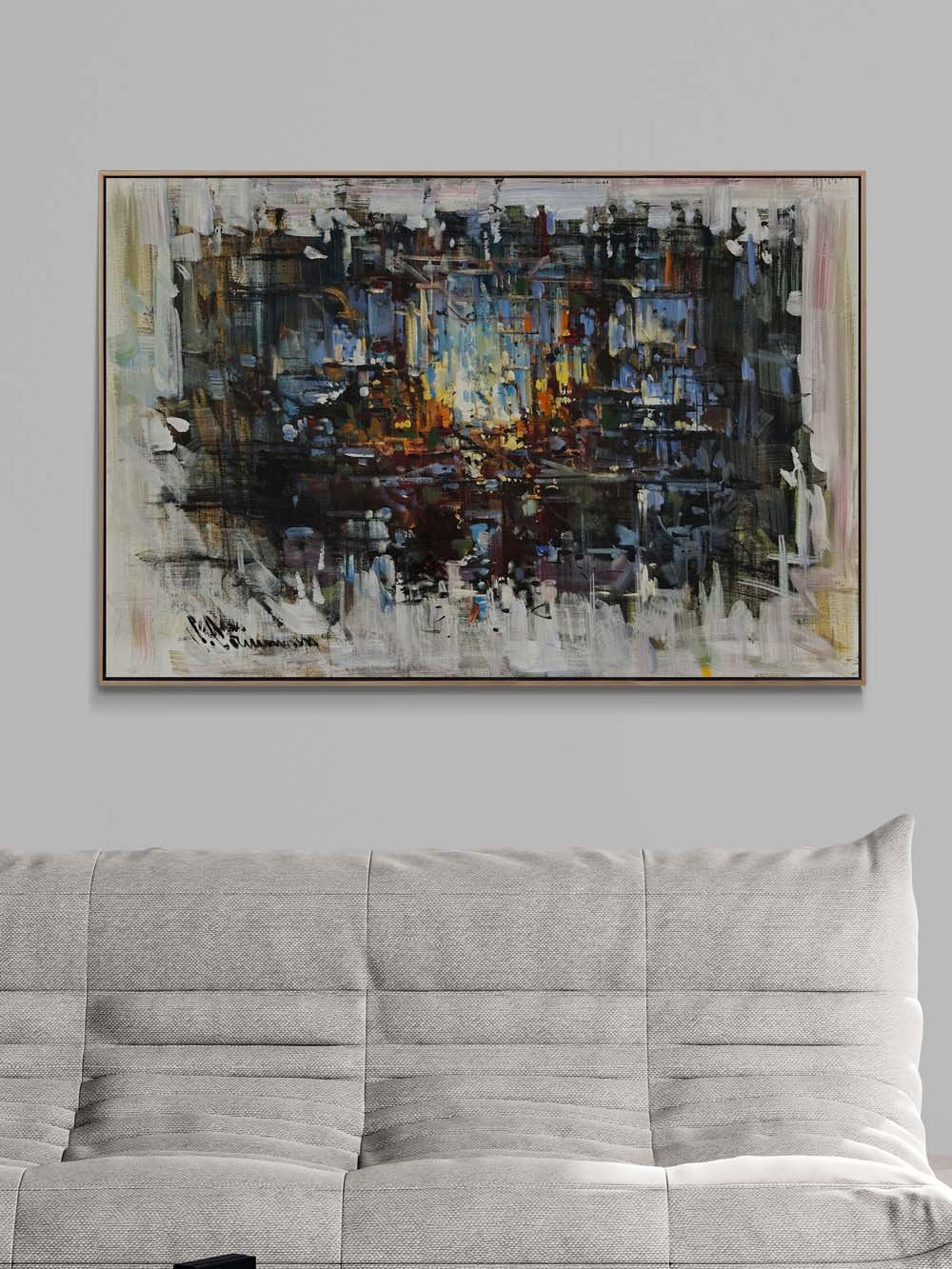 Gölgelerde İzler Yağlı Boya Tablosu