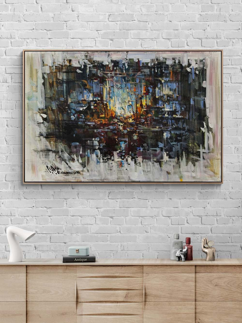 Gölgelerde İzler Yağlı Boya Tablosu