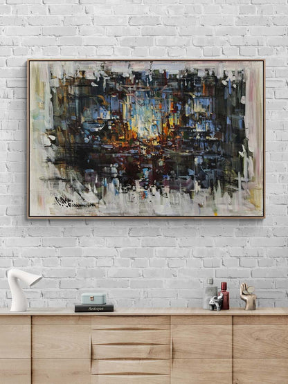 Gölgelerde İzler Yağlı Boya Tablosu