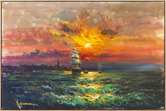 Ufka Yolculuk Yağlı Boya Tablosu