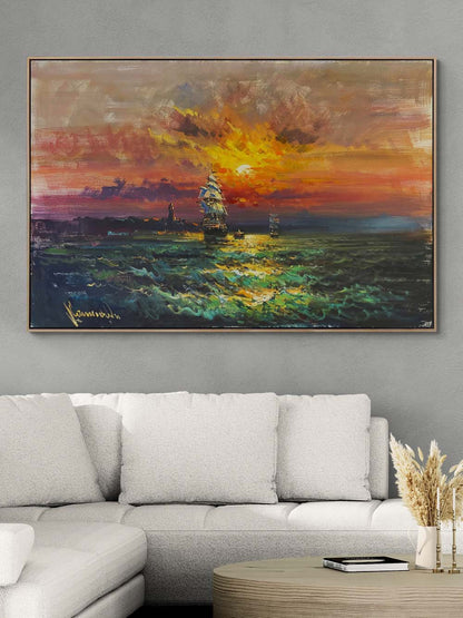 Ufka Yolculuk Yağlı Boya Tablosu