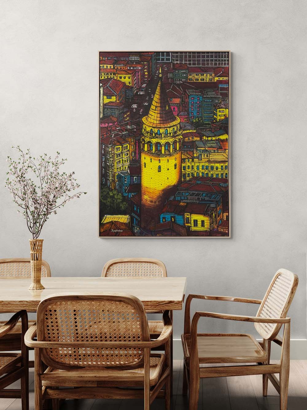 Renklerin Galata’sı Yağlı Boya Tablosu