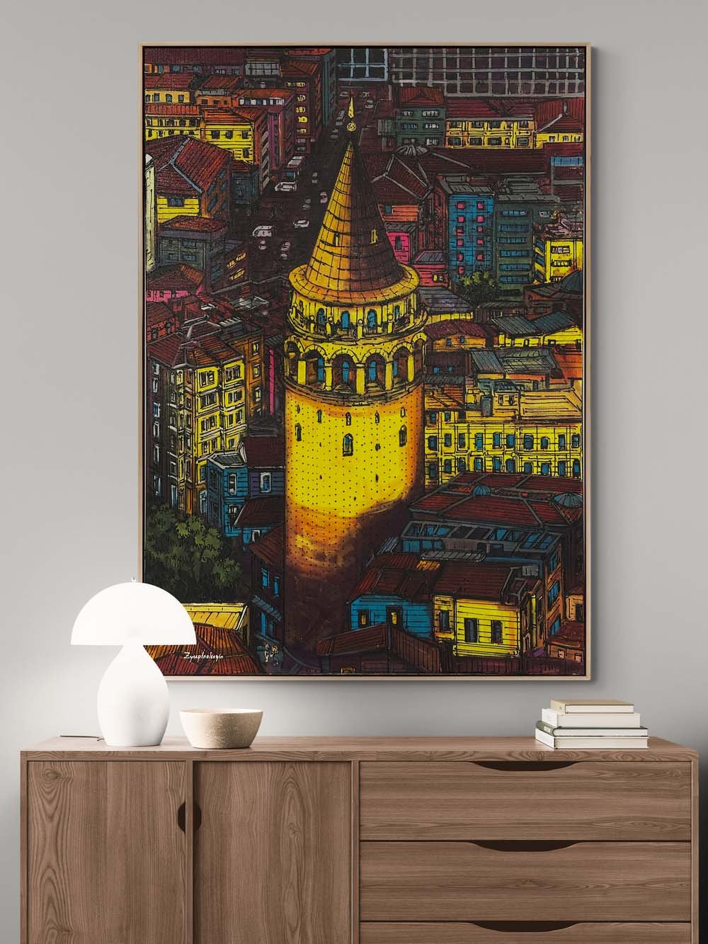 Renklerin Galata’sı Yağlı Boya Tablosu