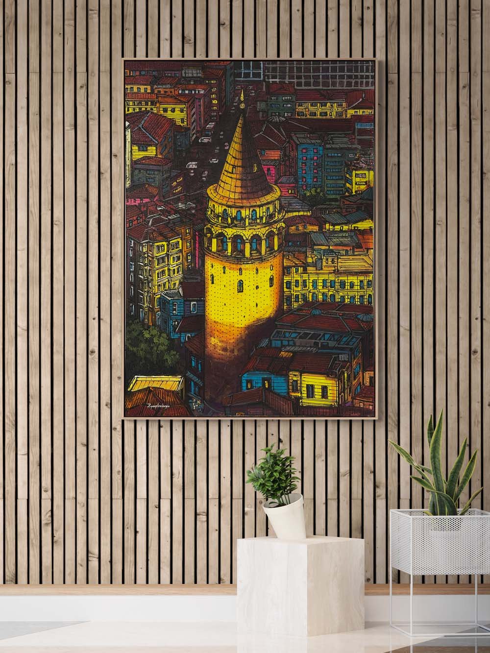 Renklerin Galata’sı Yağlı Boya Tablosu