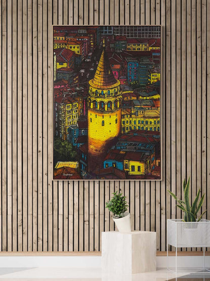 Renklerin Galata’sı Yağlı Boya Tablosu