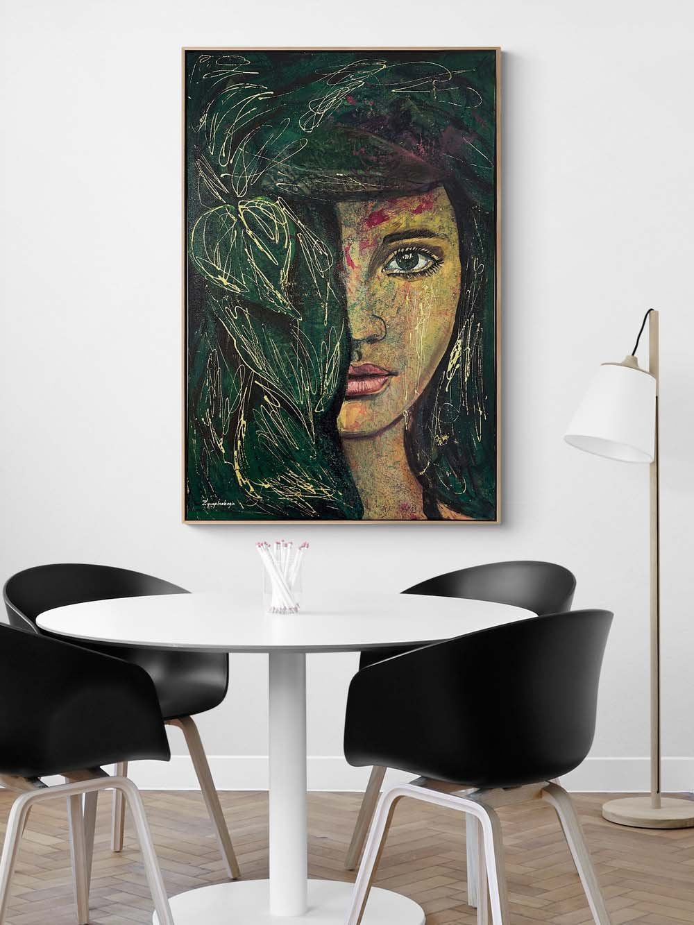 Ormanın Kızı Yağlı Boya Tablosu