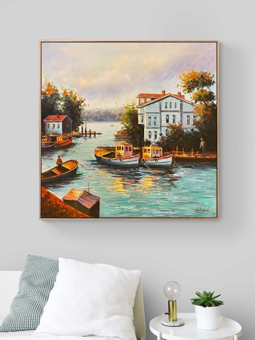 Boğazın Melodisi Yağlı Boya Tablosu