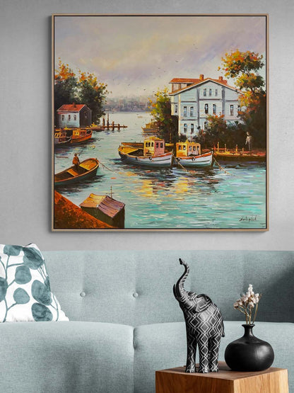 Boğazın Melodisi Yağlı Boya Tablosu