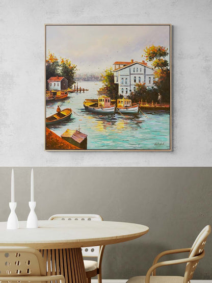 Boğazın Melodisi Yağlı Boya Tablosu