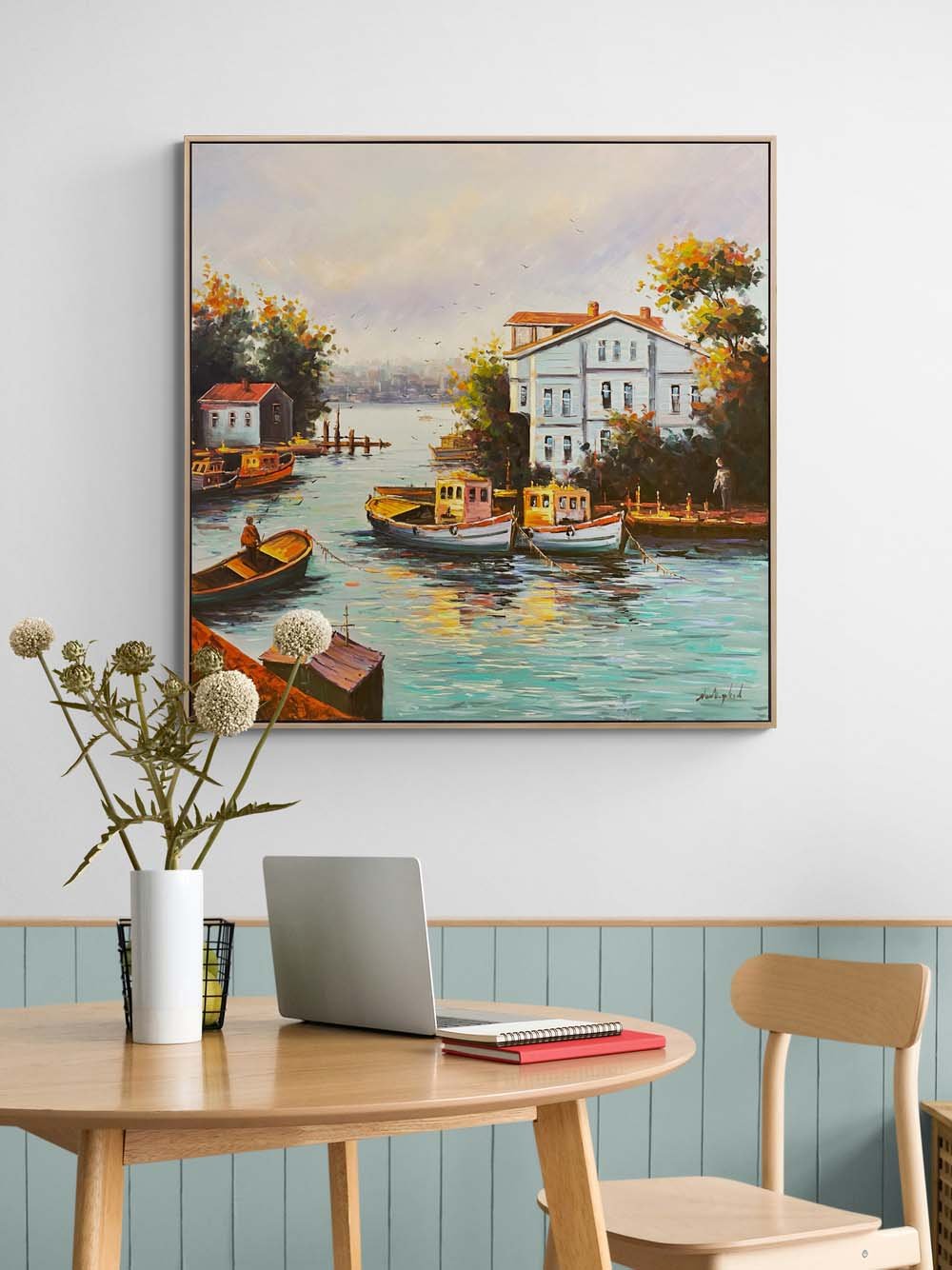 Boğazın Melodisi Yağlı Boya Tablosu