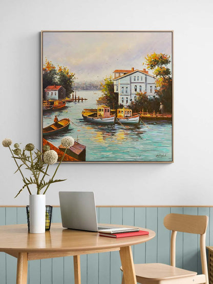 Boğazın Melodisi Yağlı Boya Tablosu