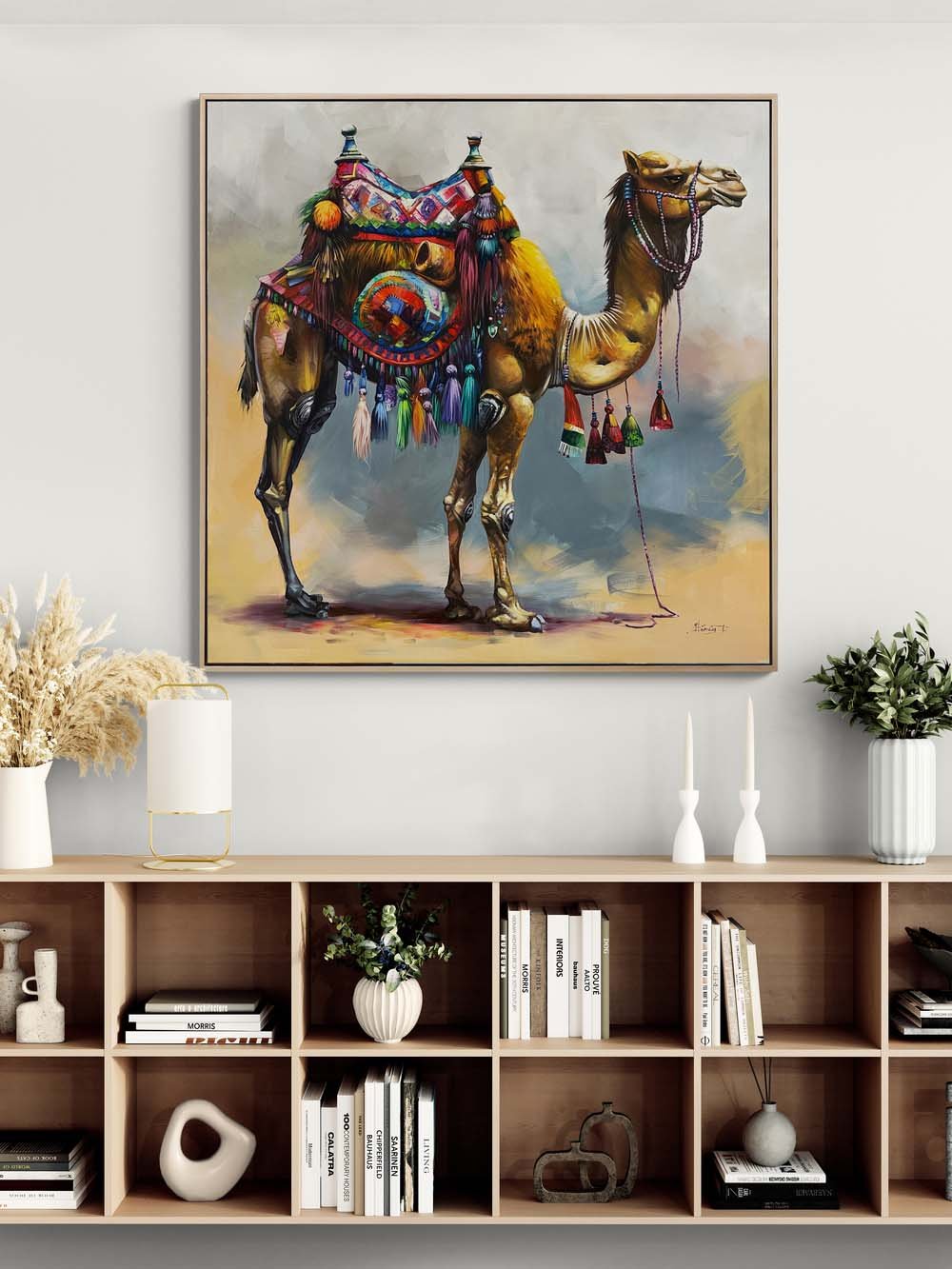 Çölün Asil Yolcusu Yağlı Boya Tablosu