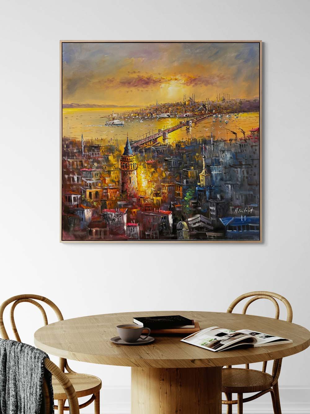 Boğazın Renkleri Yağlı Boya Tablosu