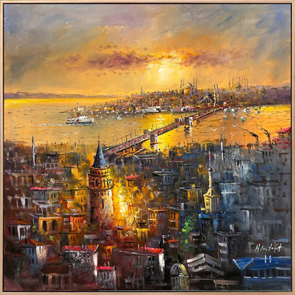 Boğazın Renkleri Yağlı Boya Tablosu