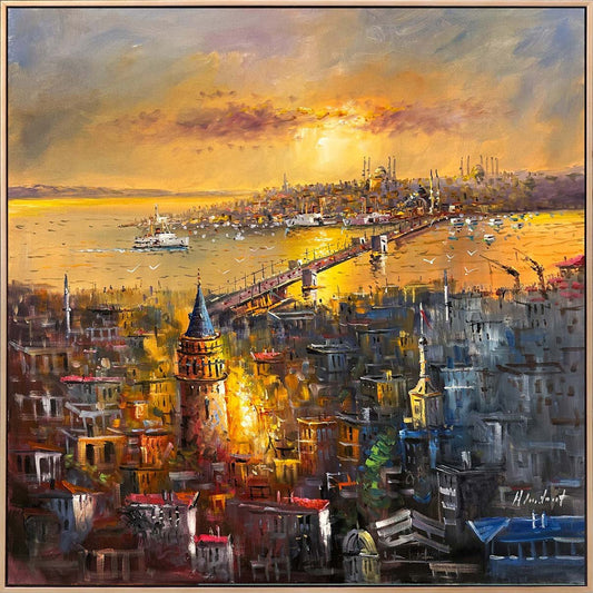 Boğazın Renkleri Yağlı Boya Tablosu