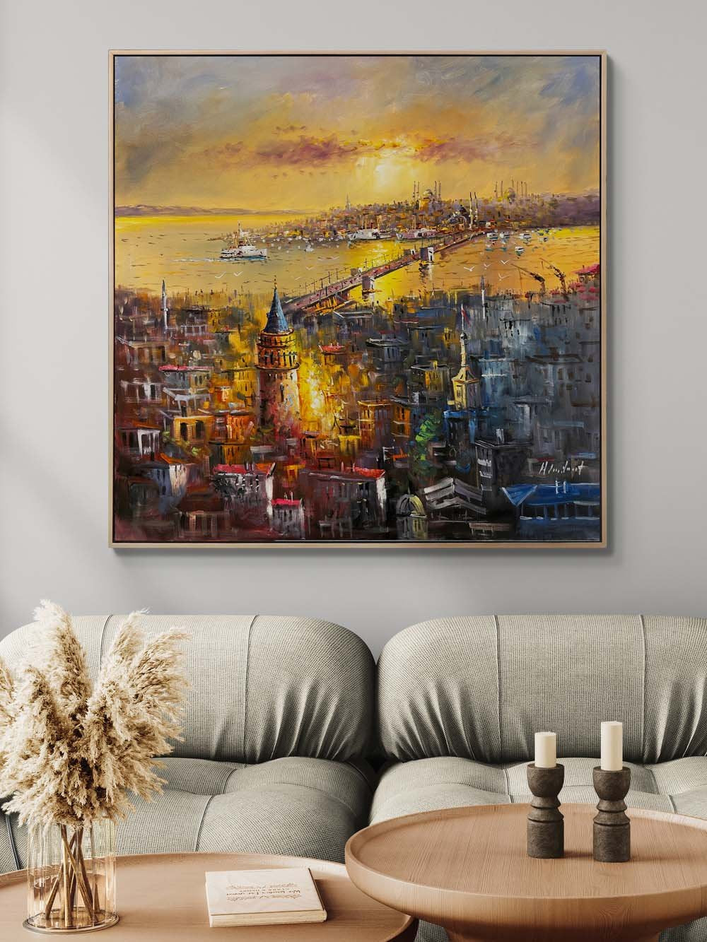 Boğazın Renkleri Yağlı Boya Tablosu