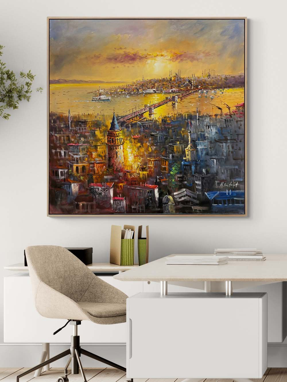 Boğazın Renkleri Yağlı Boya Tablosu