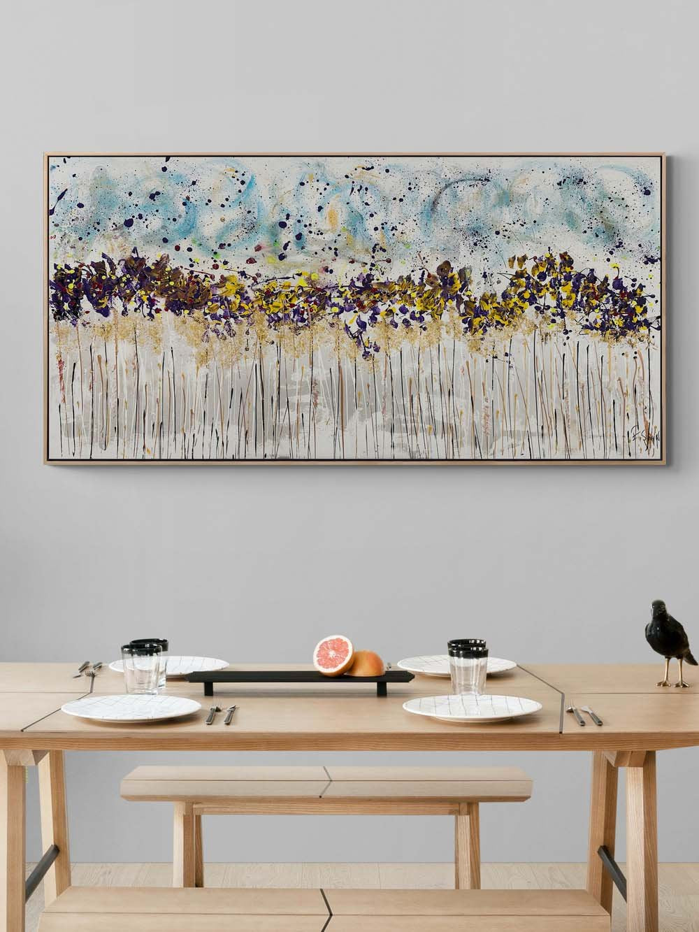 İzlerin Hikayesi Yağlı Boya Tablosu