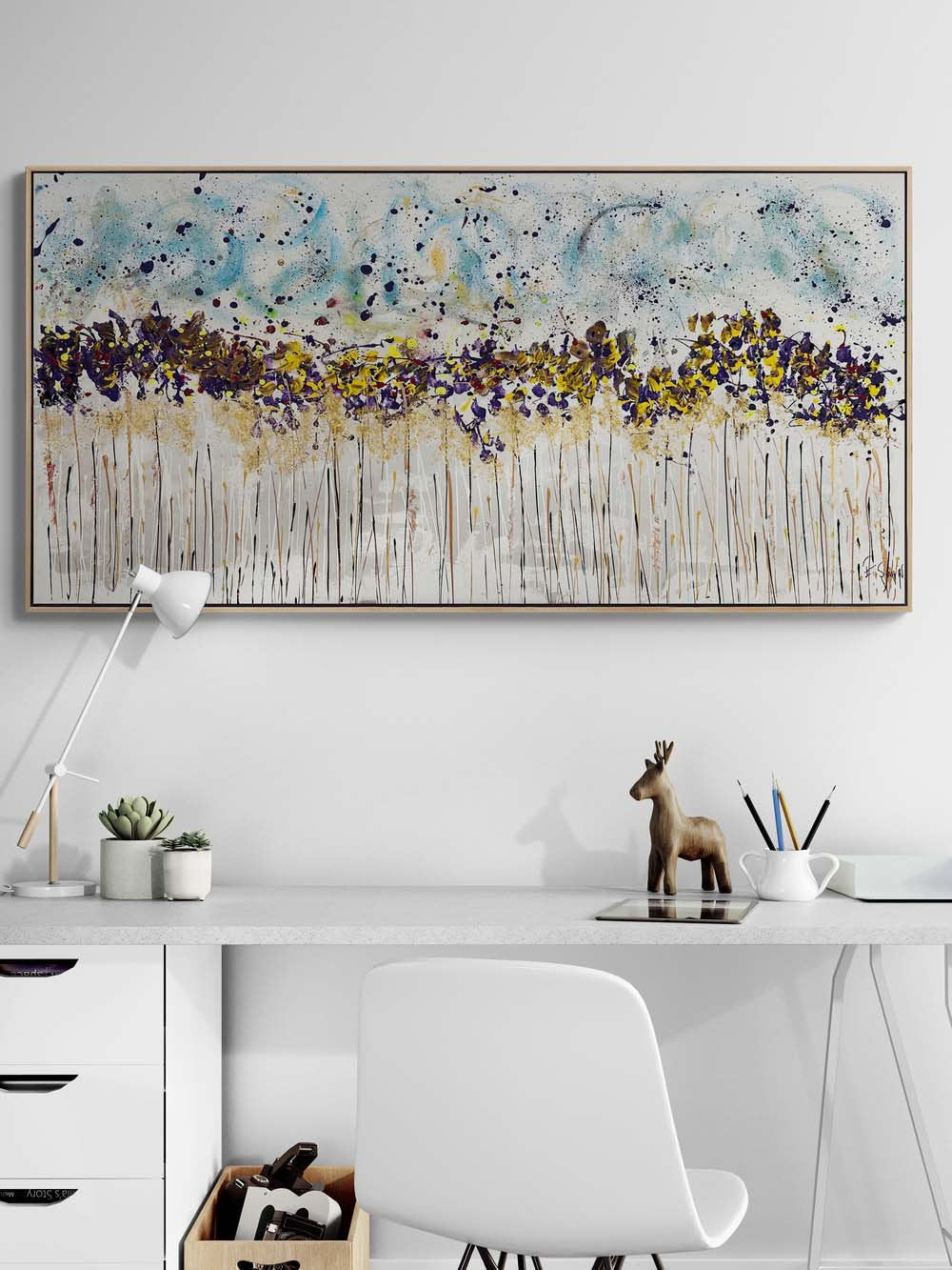 İzlerin Hikayesi Yağlı Boya Tablosu