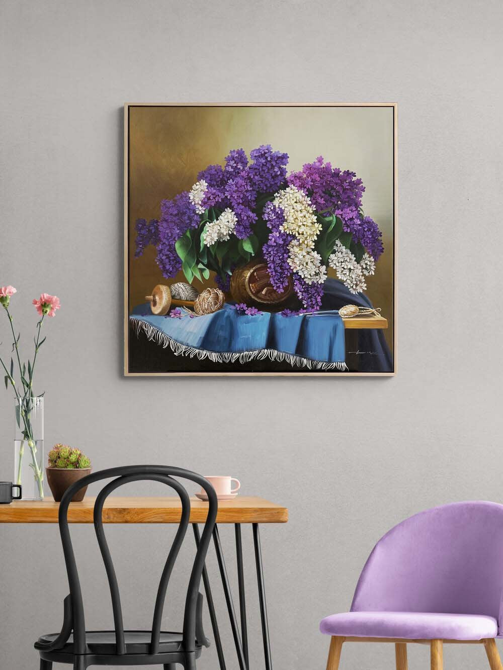 Leylak Zamanı Yağlı Boya Tablosu