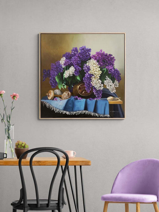 Leylak Zamanı Yağlı Boya Tablosu