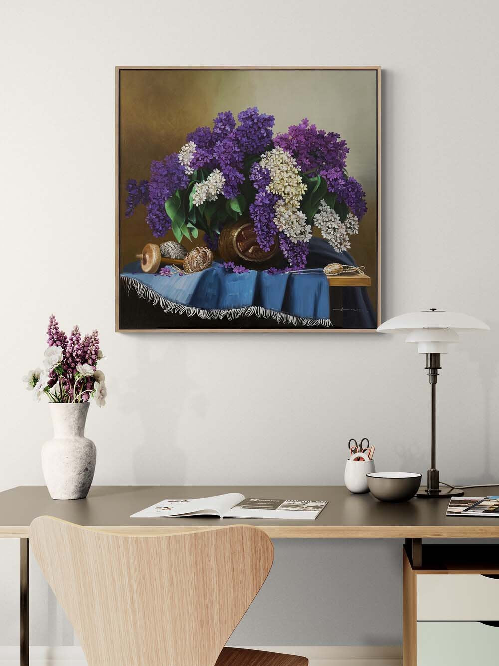 Leylak Zamanı Yağlı Boya Tablosu