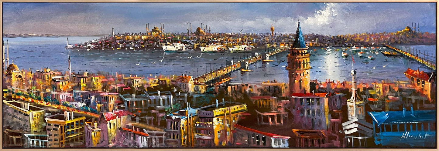 İstanbul Boğazın Büyüsü Yağlı Boya Tablosu