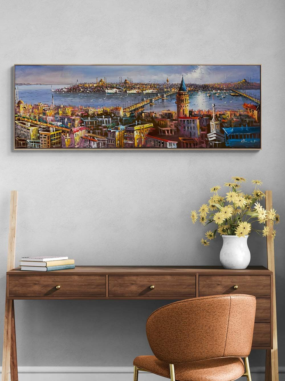 İstanbul Boğazın Büyüsü Yağlı Boya Tablosu