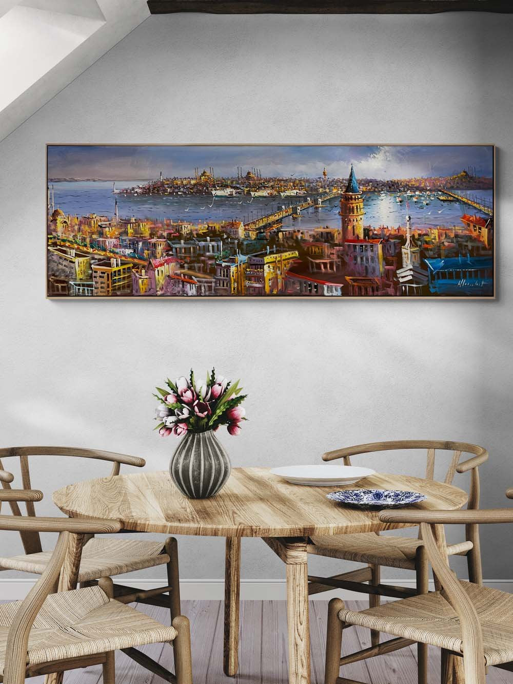 İstanbul Boğazın Büyüsü Yağlı Boya Tablosu