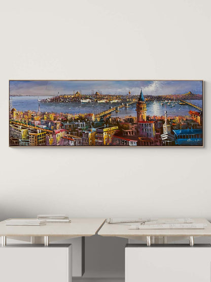 İstanbul Boğazın Büyüsü Yağlı Boya Tablosu