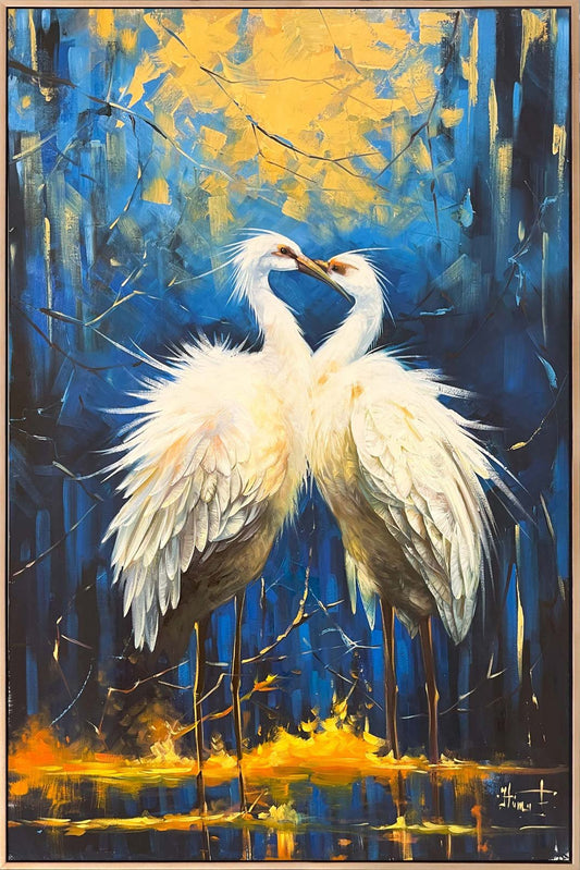 Turna Masalı Yağlı Boya Tablosu