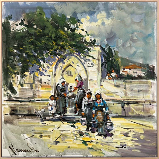 Tarihi Çeşmede Yağlı Boya Tablosu