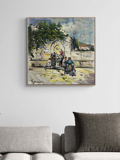 Tarihi Çeşmede Yağlı Boya Tablosu