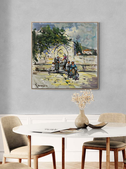 Tarihi Çeşmede Yağlı Boya Tablosu