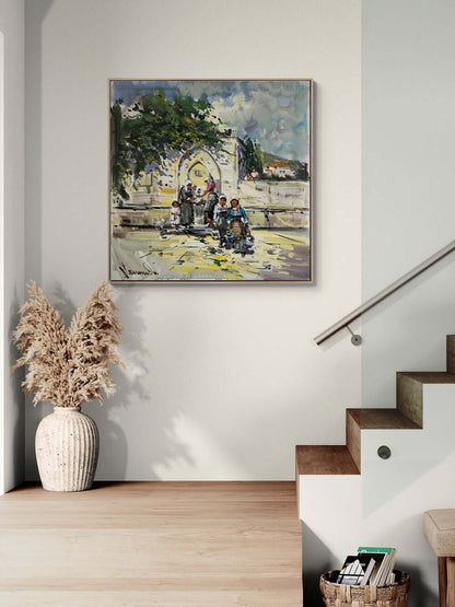 Tarihi Çeşmede Yağlı Boya Tablosu